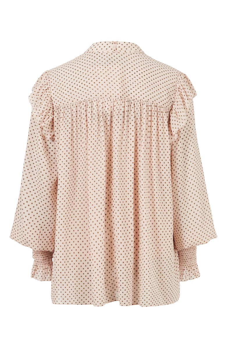 AllSaints Lara Dot Print Shirt, Alternate, color, 