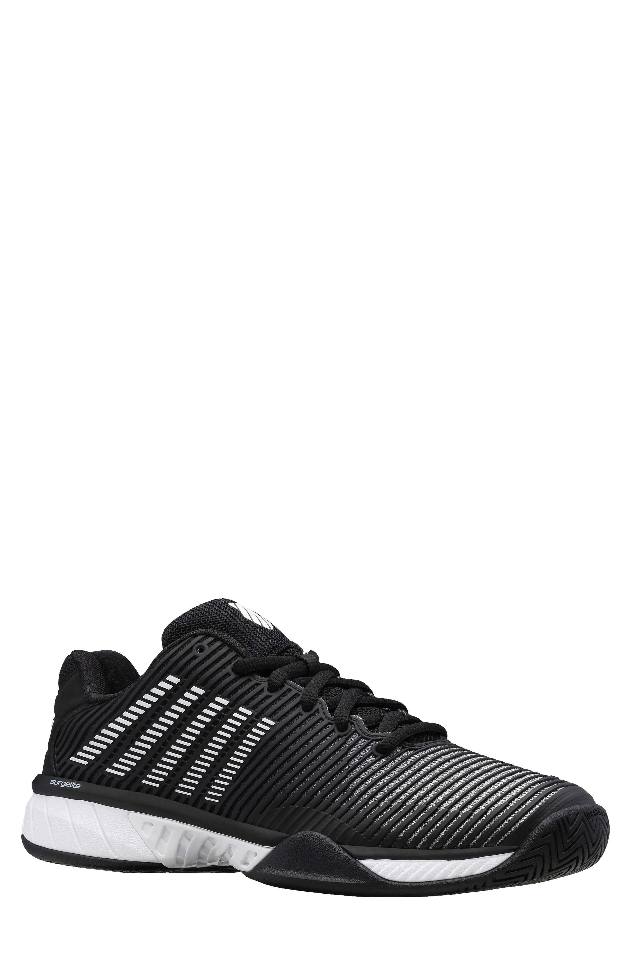 K-Swiss Hypercourt Express 2 Tennis Shoe, Main, color, Black/ White/ High-Rise