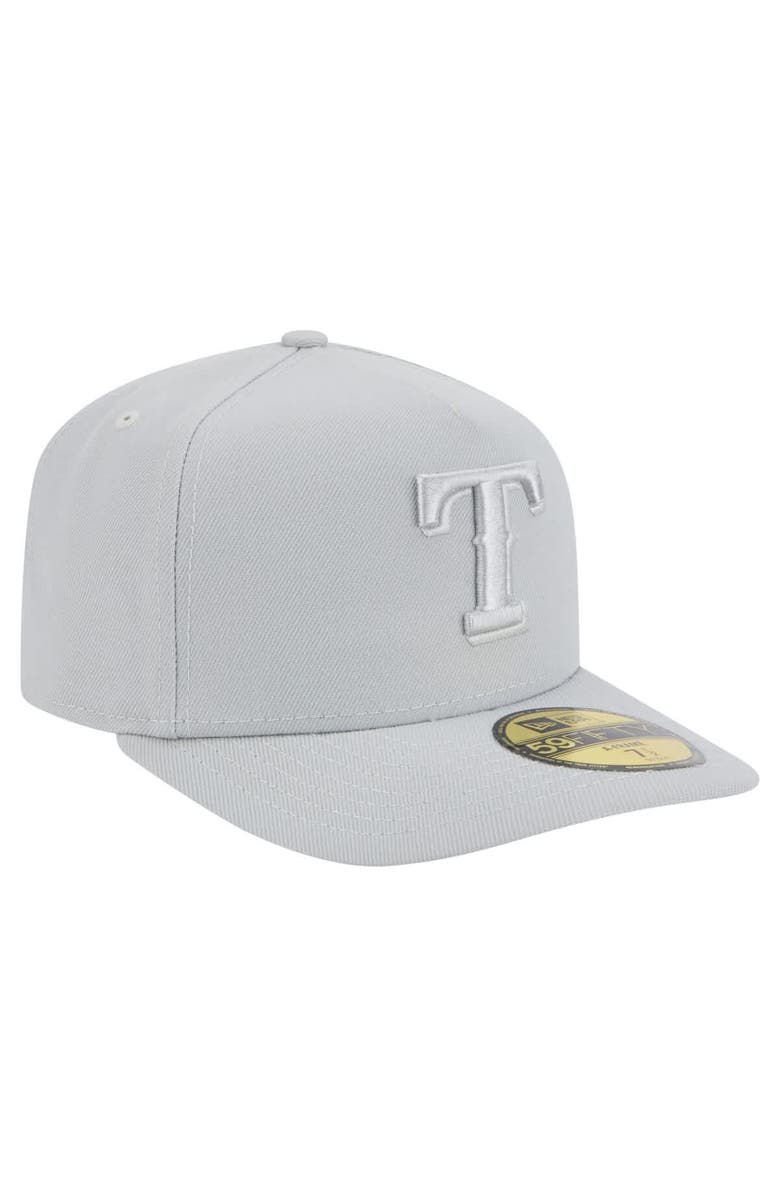 New Era Men's New Era  Gray Texas Rangers Colorpack 59FIFTY Fitted Hat, Alternate, color, 