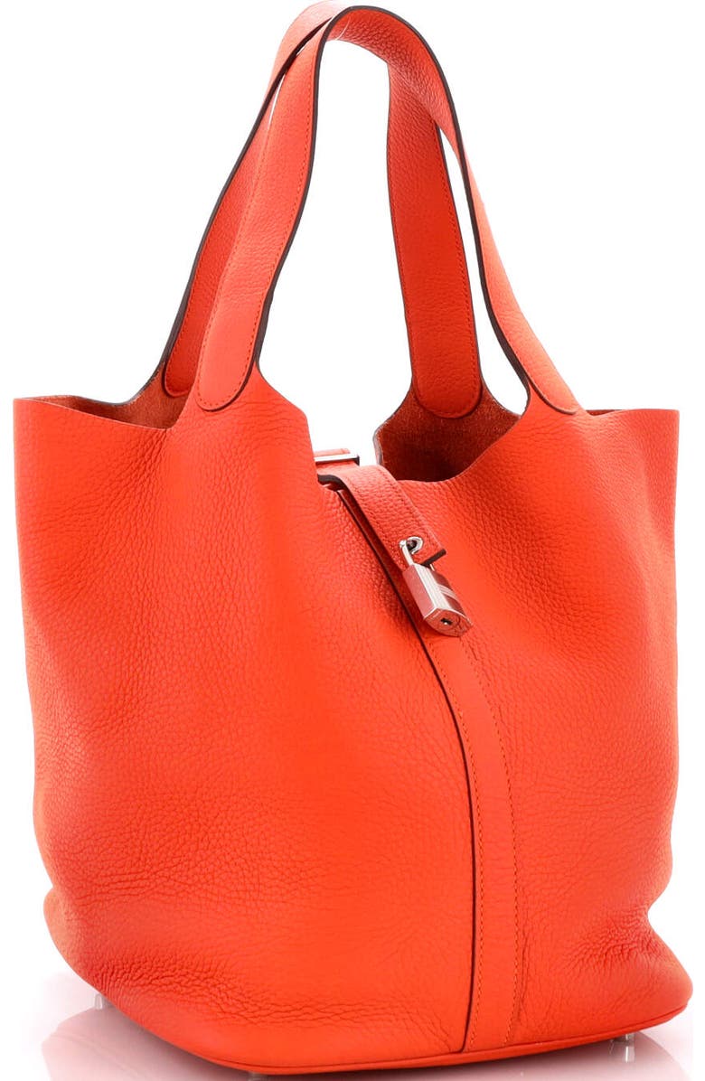Pre-Owned Hermes Picotin Lock Bag Clemence GM, Alternate, color, Feu