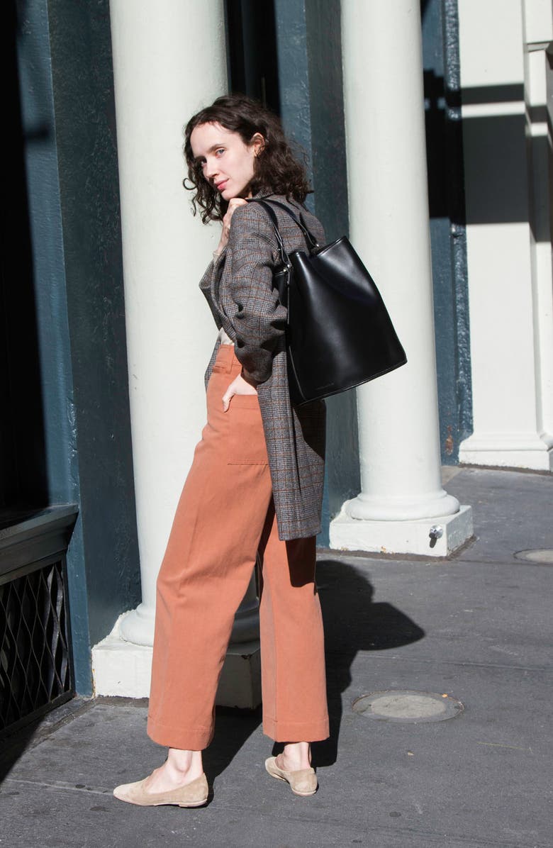 Creatures of Comfort Small Leather Bucket Bag, Alternate, color,