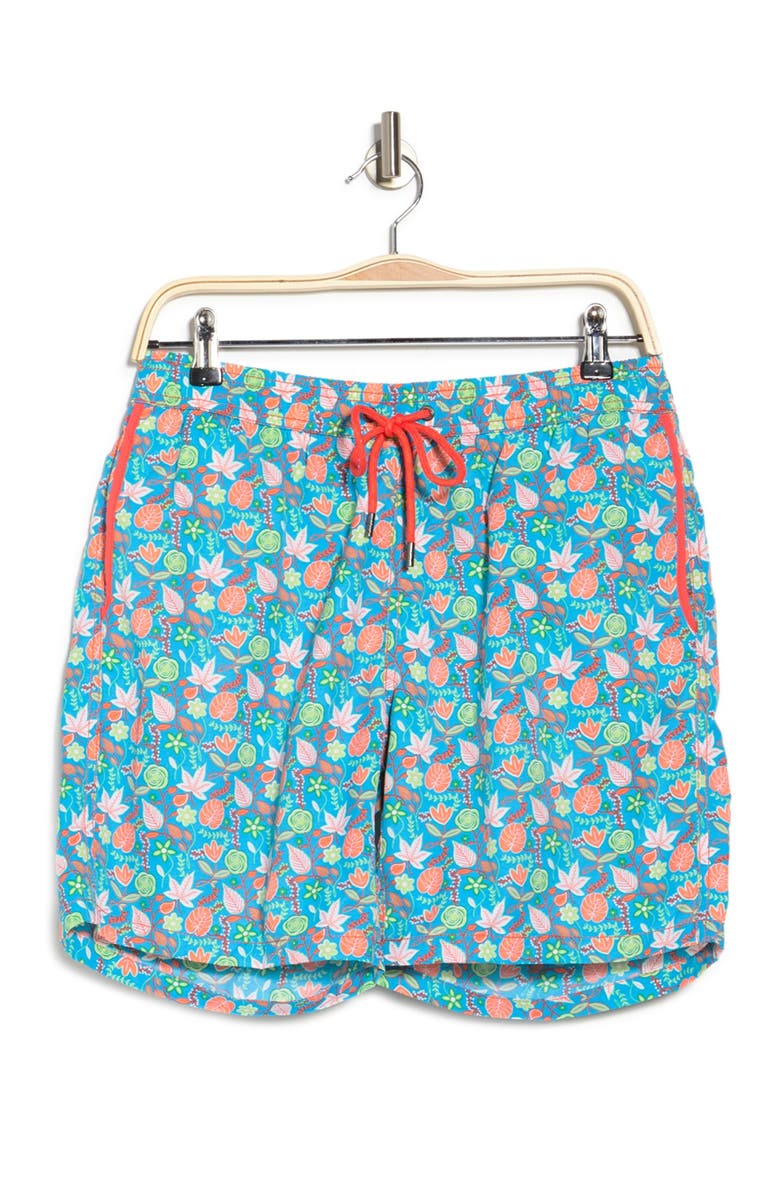 Mr.Swim Floral Print Swimming Trunks, Main, color, 