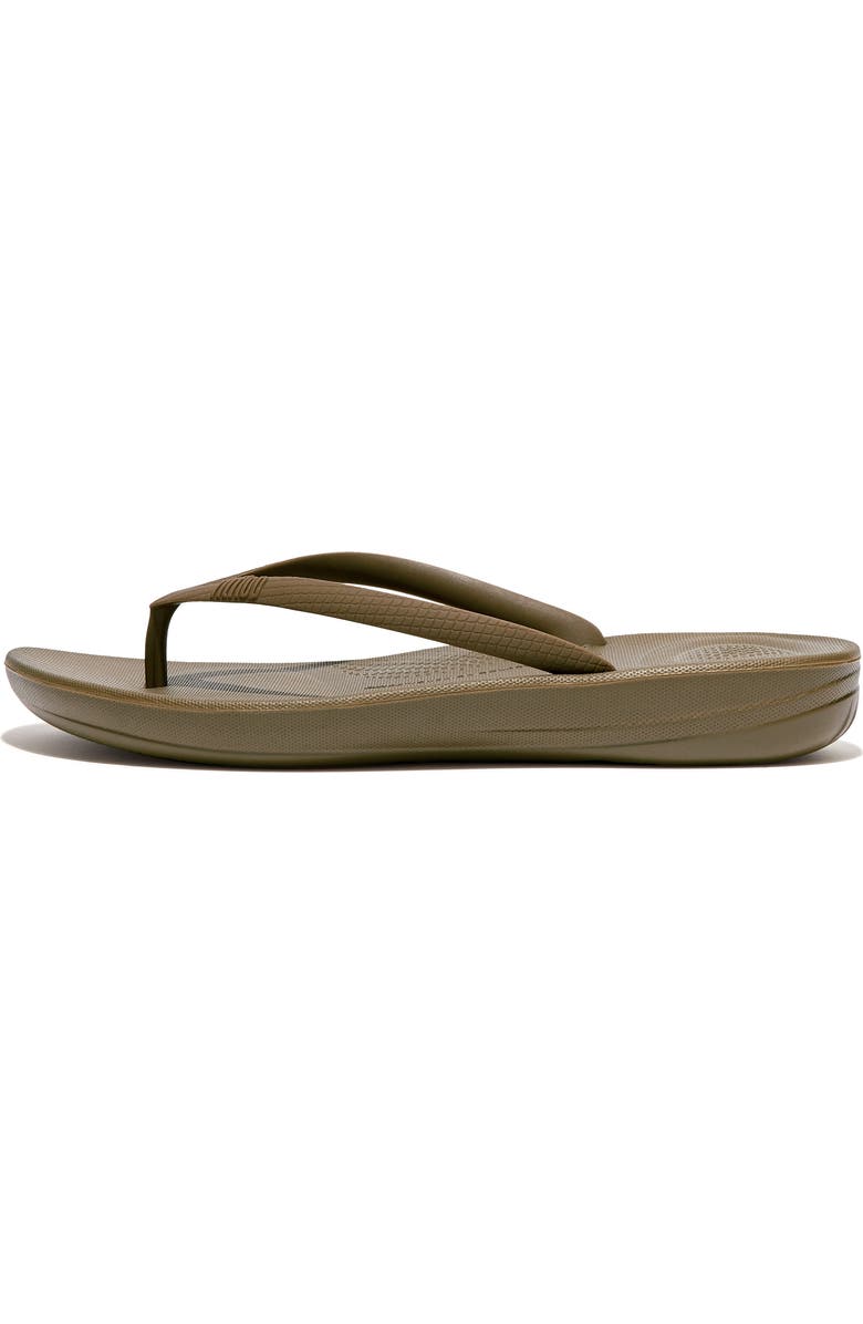 FitFlop iQushion Flip Flop, Alternate, color, Mossy