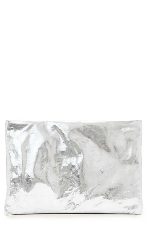 Large Bettina Leather Clutch