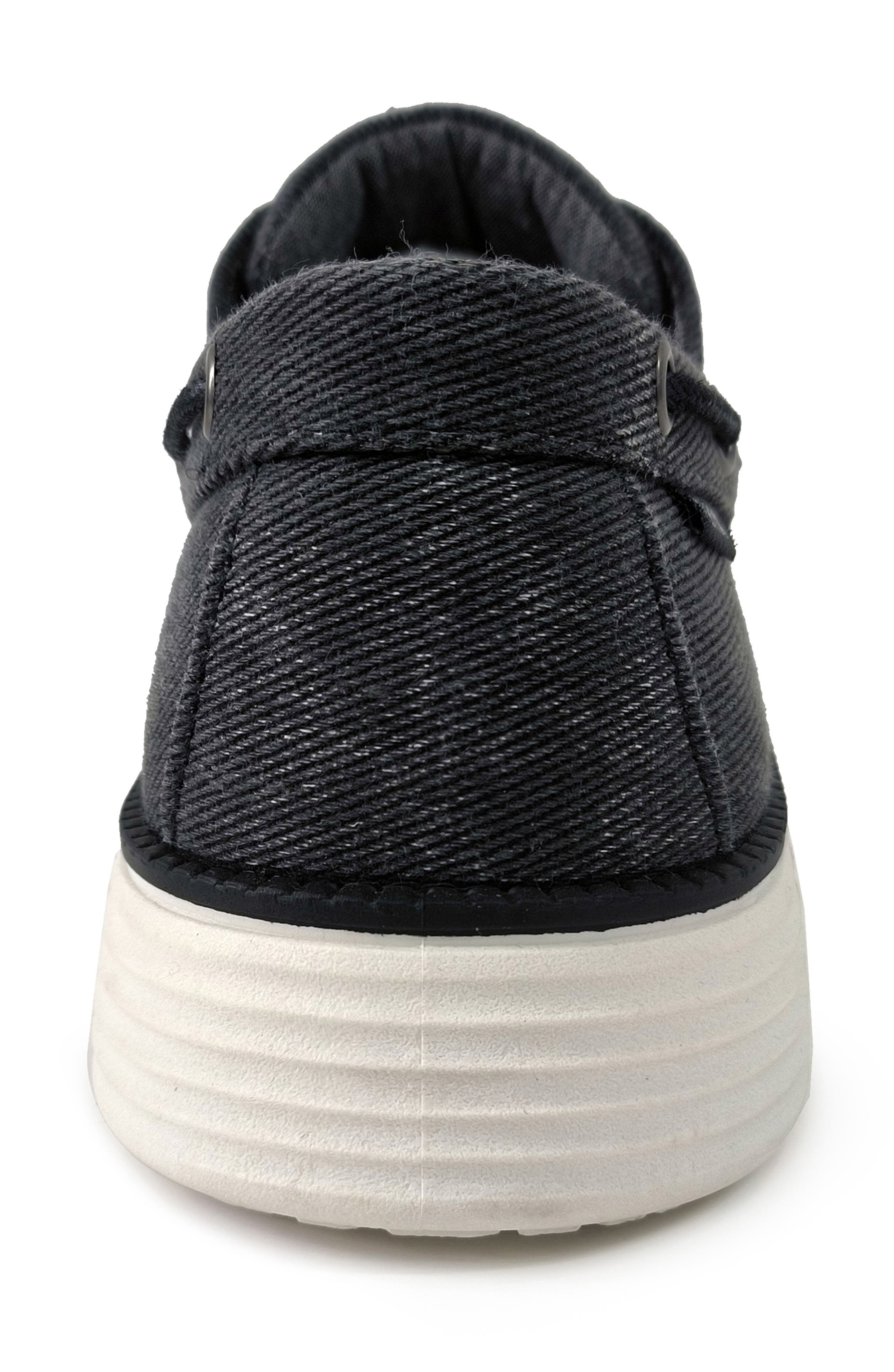 AKADEMIKS Knox Boat Shoe, Alternate, color, Black