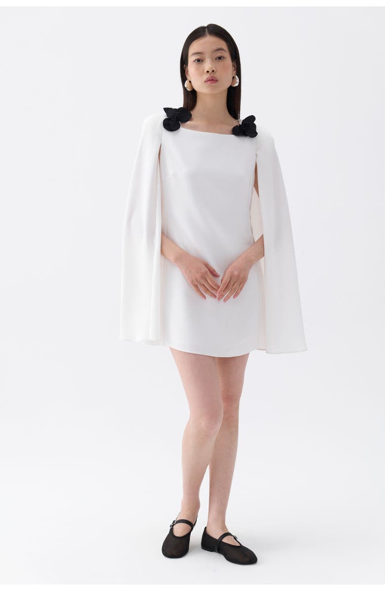 Nocturne Cape Sleeve Mini Dress, Main, color,