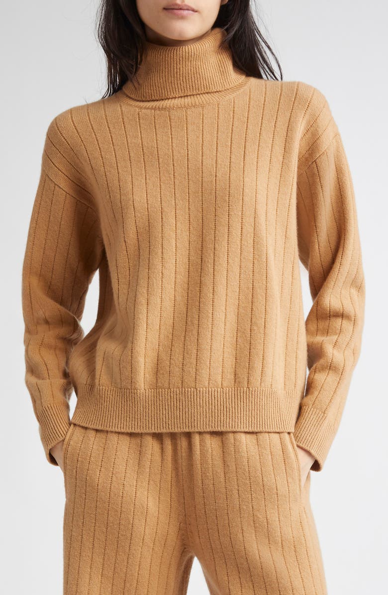 Eleventy Wool & Cashmere Turtleneck Sweater, Main, color, 04 Camel