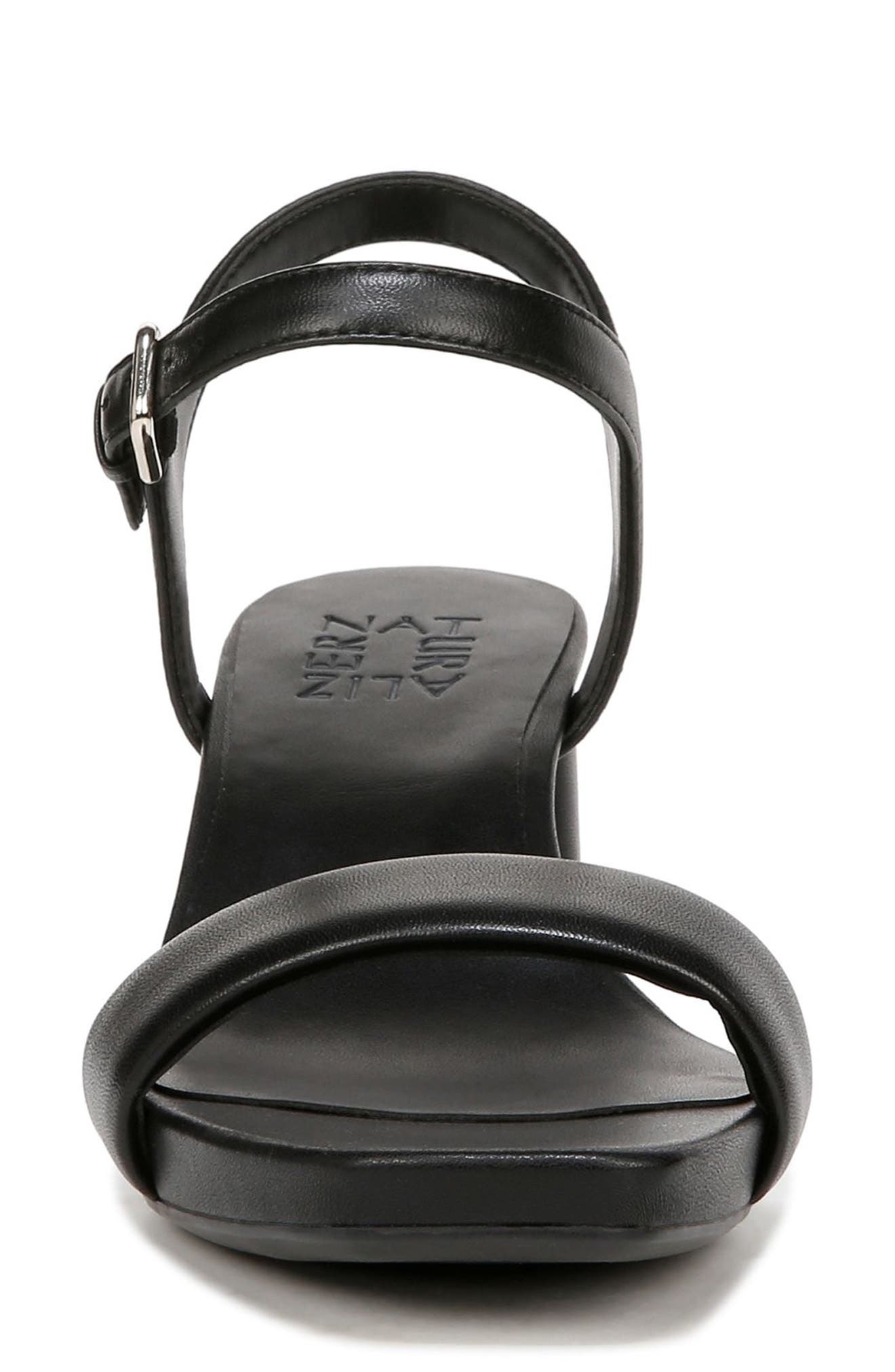 Naturalizer Izzy Ankle Strap Sandal, Alternate, color, Black Leather