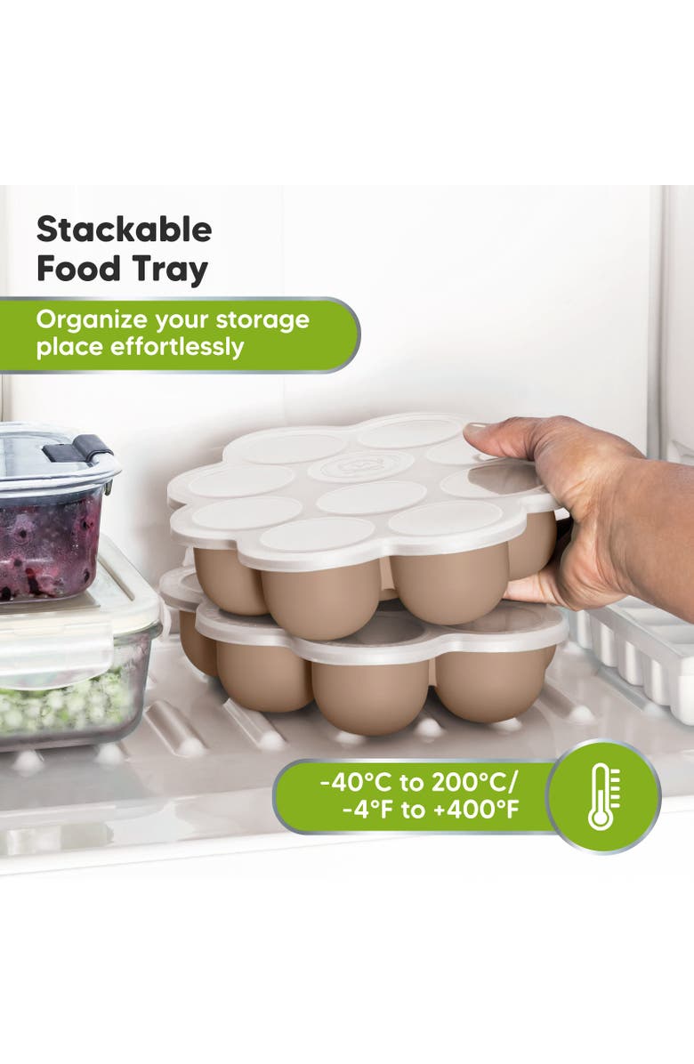 KeaBabies Prep Silicone Baby Food Tray, Alternate, color, Chai Latte