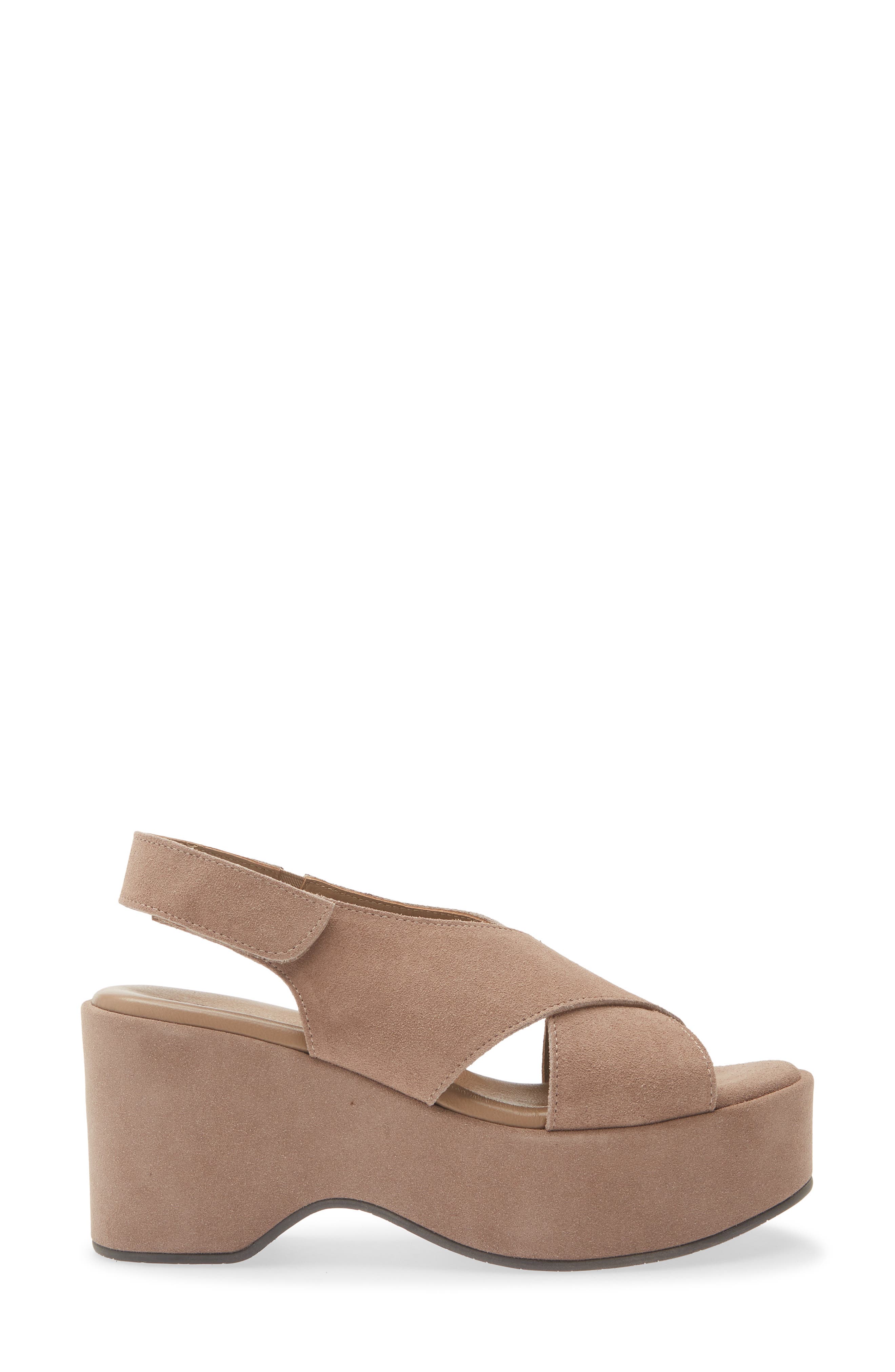 Jessie Slingback Platform Sandal, Alternate, color, EBANO SUEDE