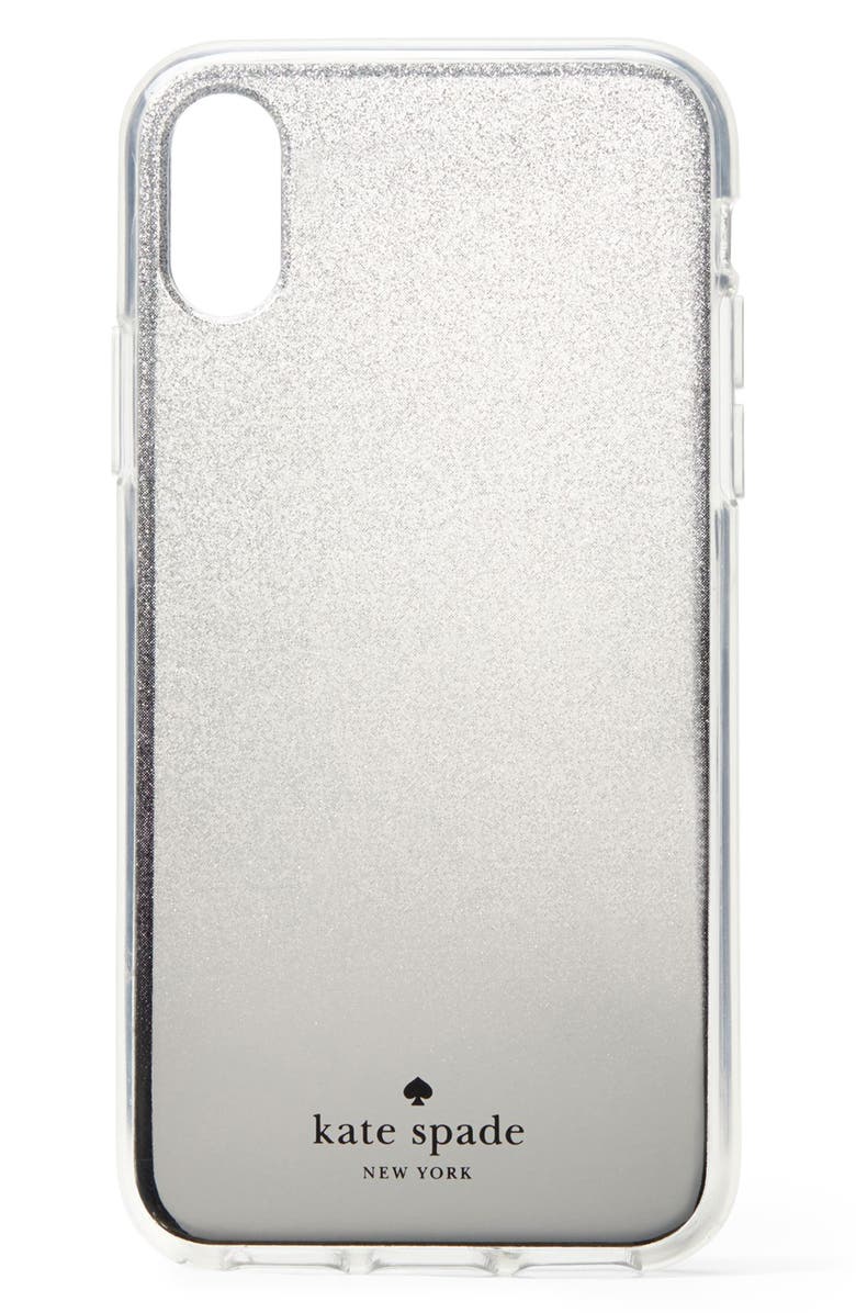 Kate Spade New York glitter ombré iPhone X/Xs/Xs Max & XR case, Main, color, 