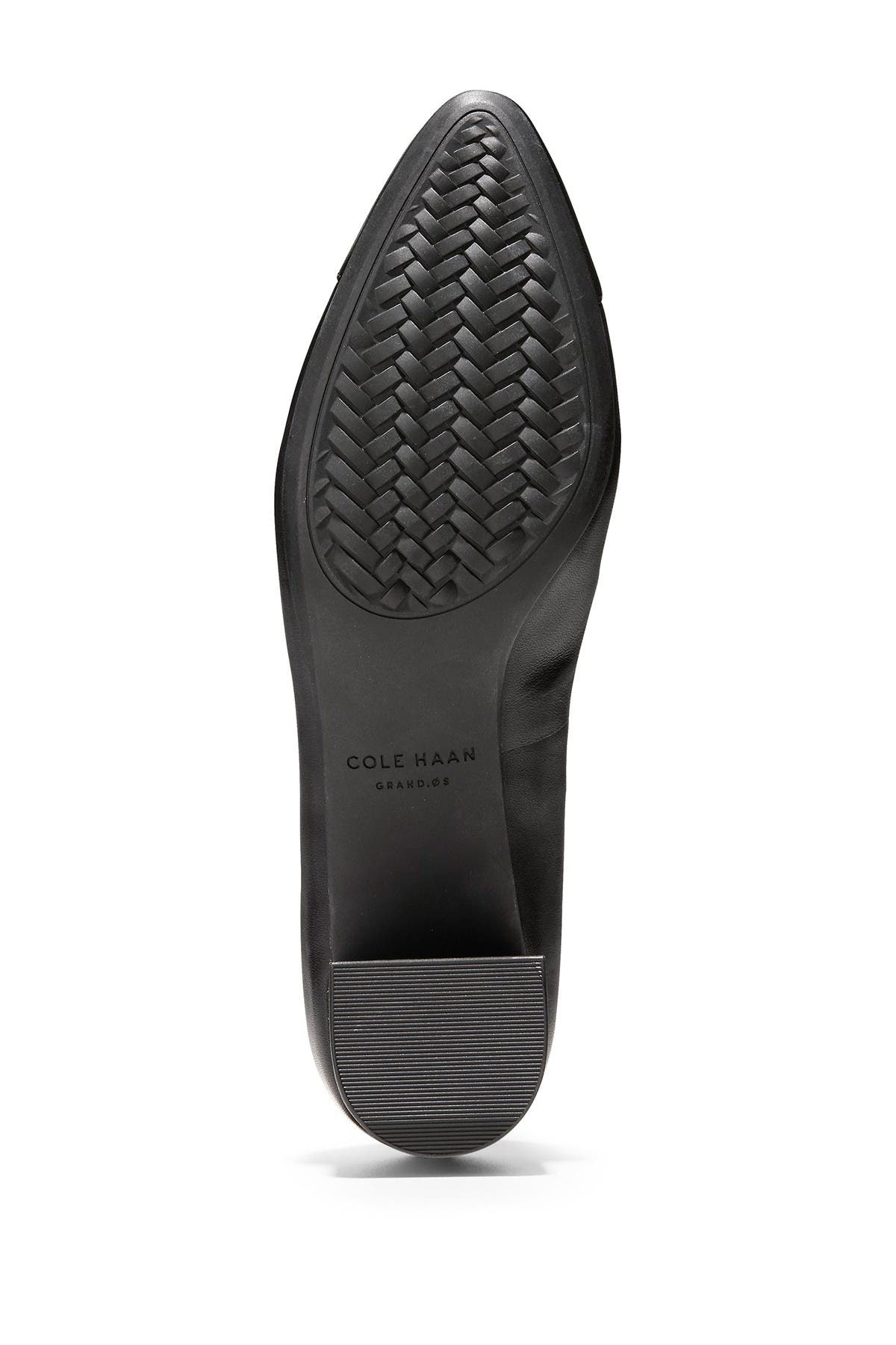 Cole Haan The Go-To Waterproof Block Heel Pump - Wide Width Available, Alternate, color, Black Leat