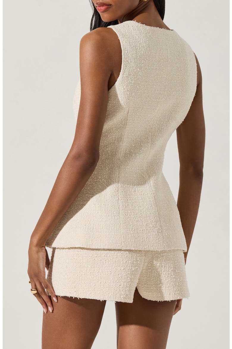 Brunelle Tweed Vest, Alternate, color, OATMEAL