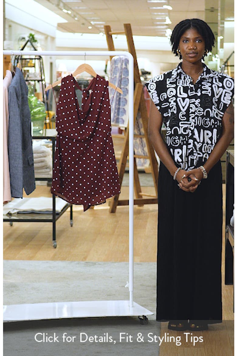Polka Dot Halter Minidress video