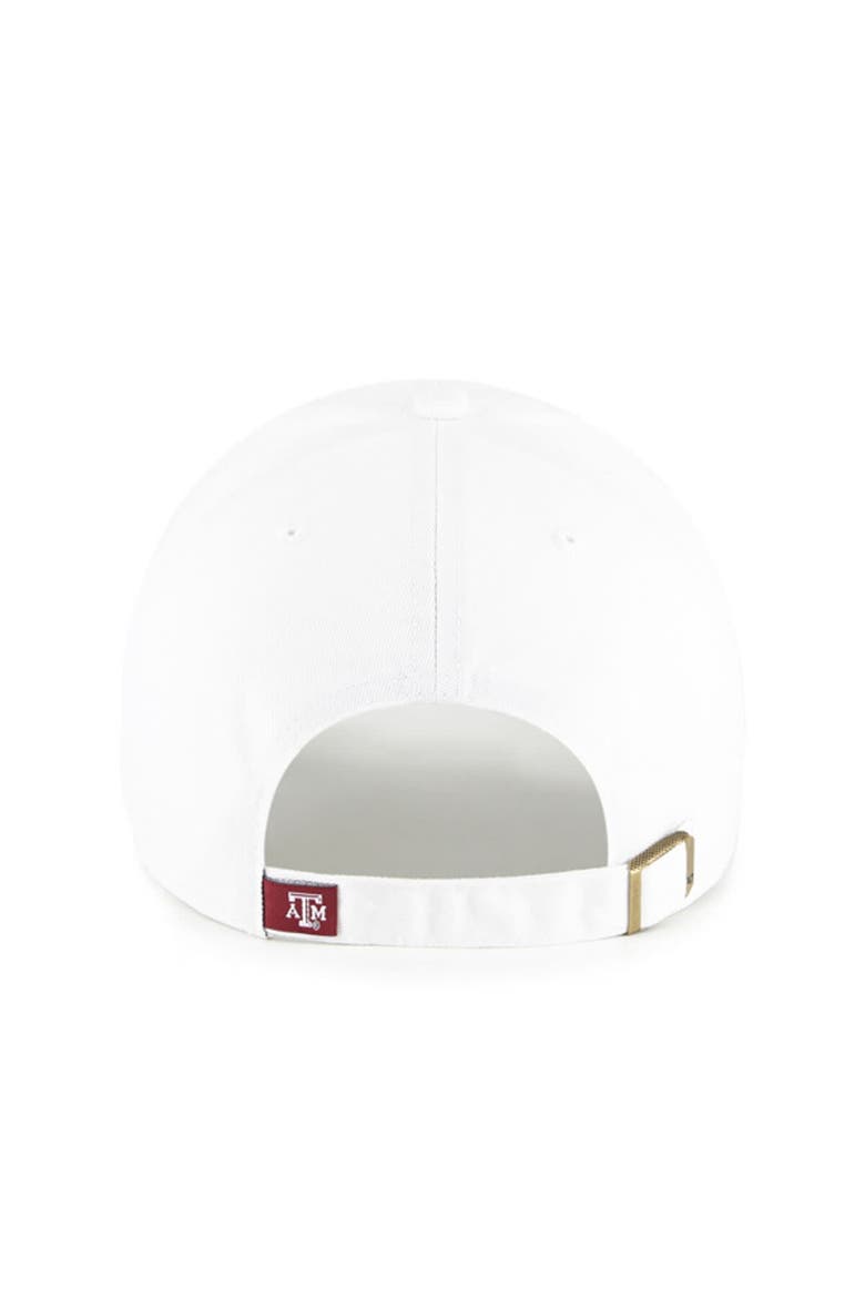 Men's '47 White Texas A&M Aggies Clean Up Adjustable Hat, Alternate, color, White