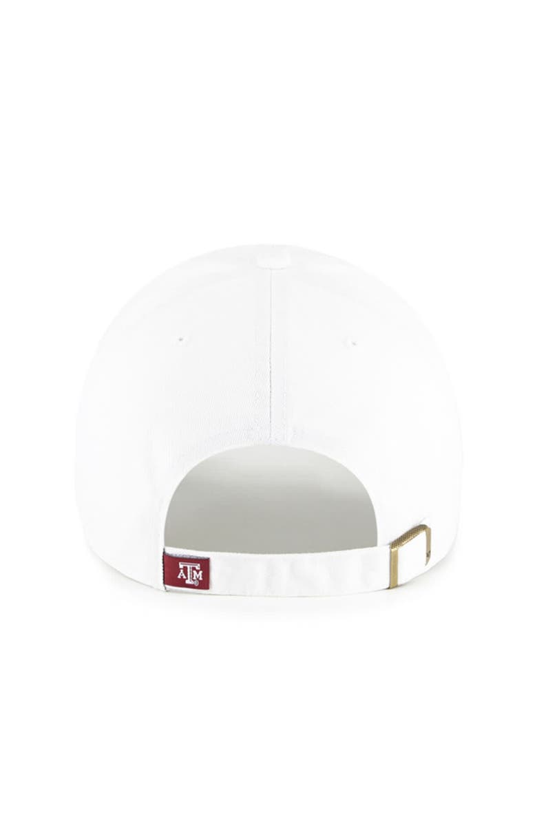 '47 Men's '47 White Texas A&M Aggies Clean Up Adjustable Hat, Alternate, color, White