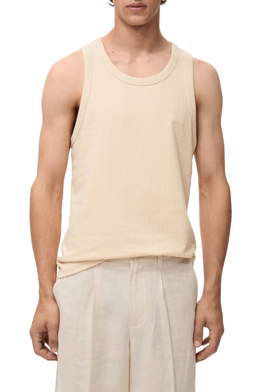 Mango Stripe Strap Tank In Neutral