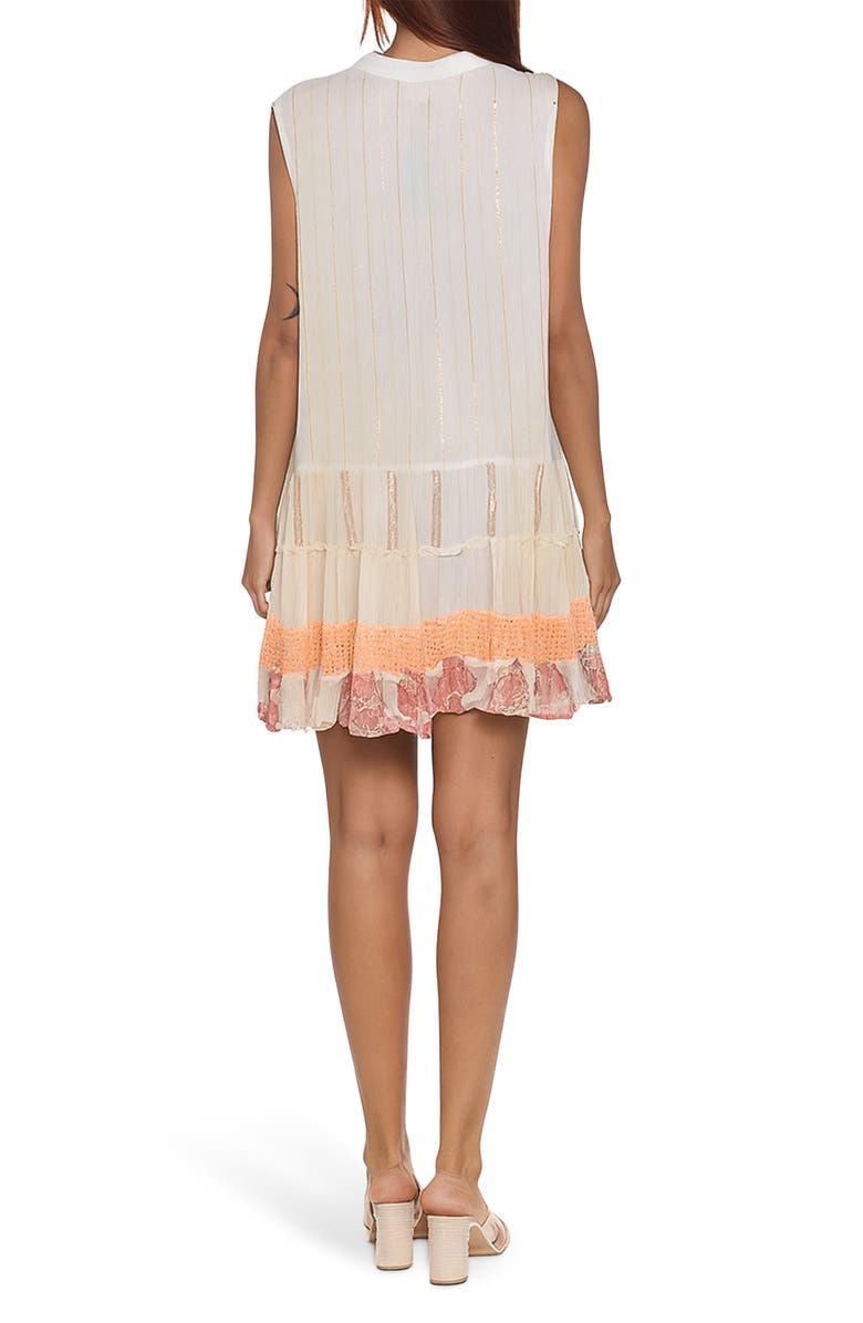 RANEES Tiered Ruffle Dress, Alternate, color, Peach