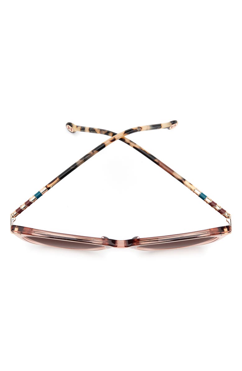 Carolina Herrera 56mm Cat Eye Sunglasses, Alternate, color, Peach Havana