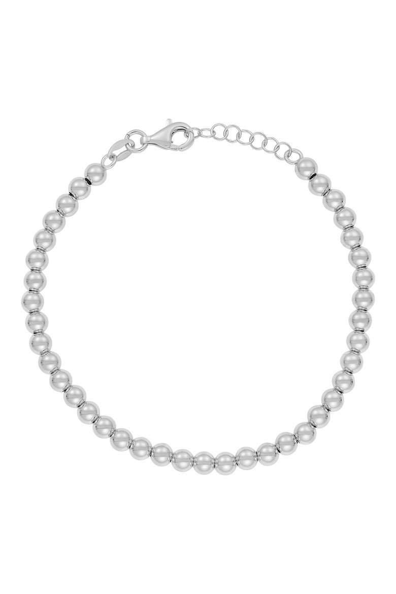 14K Gold Beaded Bracelet (Nordstrom Exclusive), Main, color, 14K WHITE GOLD