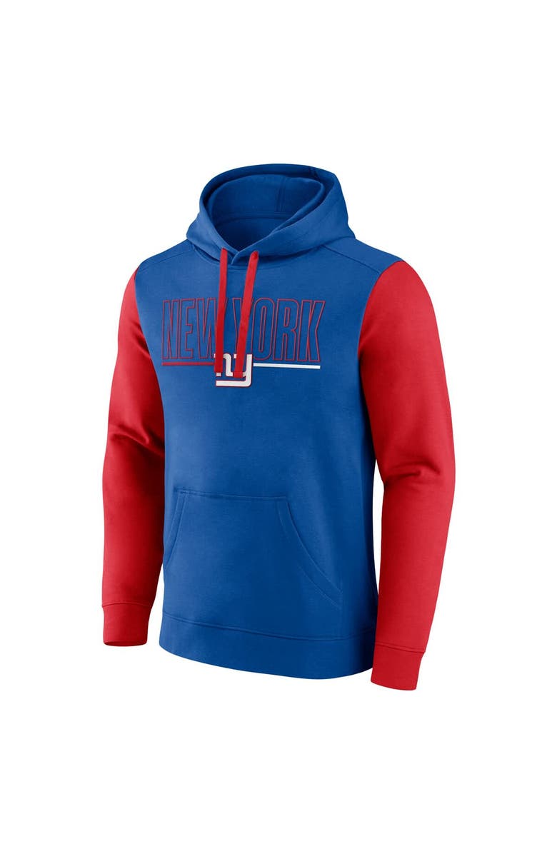 FANATICS Men's Fanatics Royal/Red New York Giants Outline Pullover Hoodie, Alternate, color, Royal