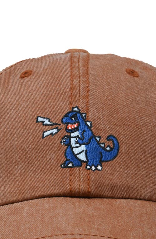 Dalix Big Lizard Cap In Washed Orange