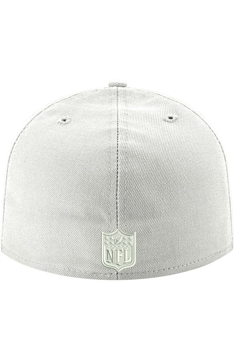 New Era Men's New Era Los Angeles Rams White on White Ram Head 59FIFTY Fitted Hat, Alternate, color, 