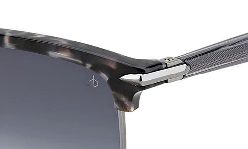 Rag & Bone 54mm Rectangular Sunglasses In Black Grey Havana