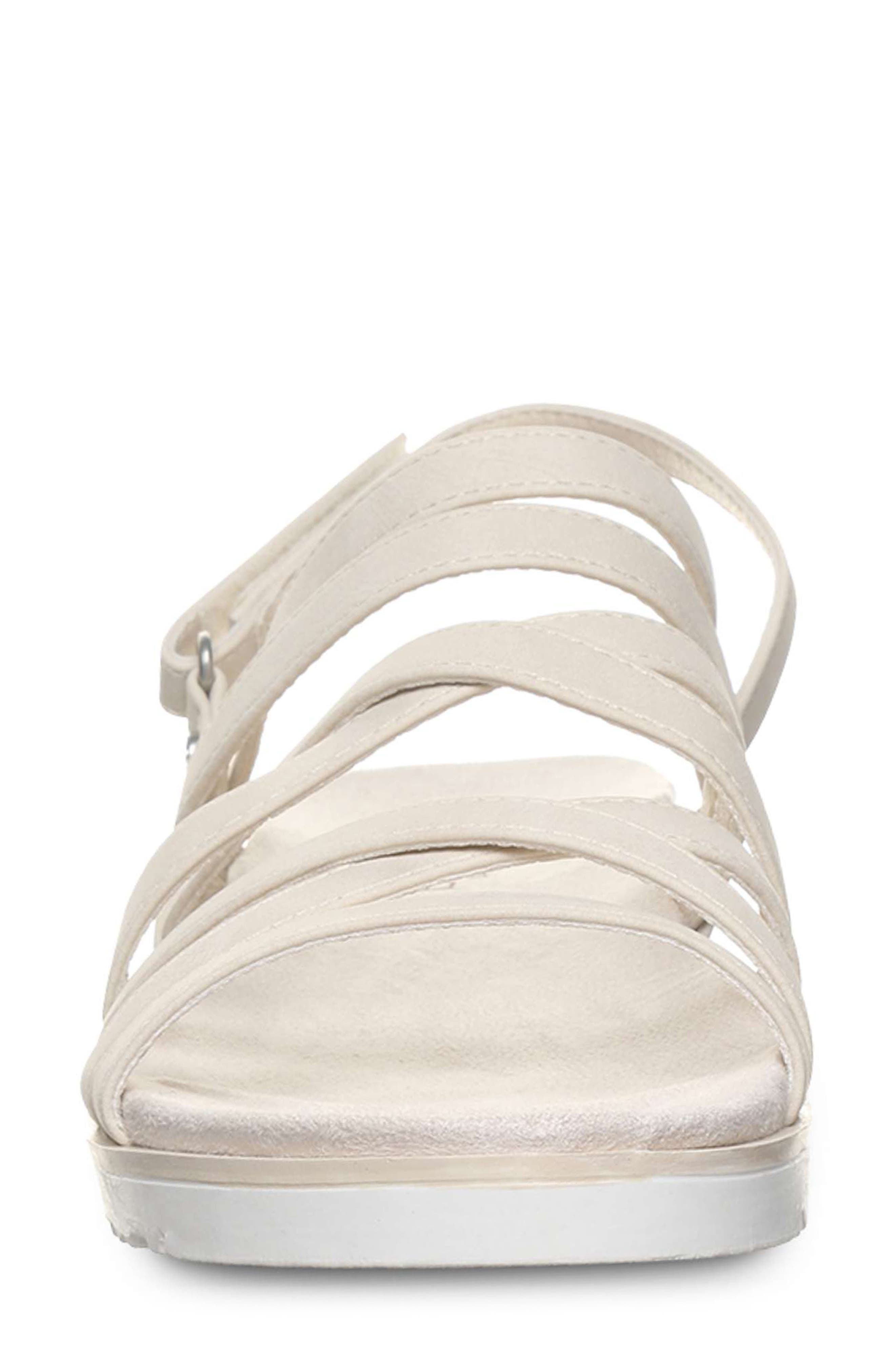 Crete Faux Leather Sandal, Alternate, color, BONE