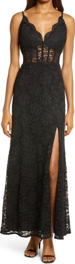 Corset Lace Sleeveless Gown