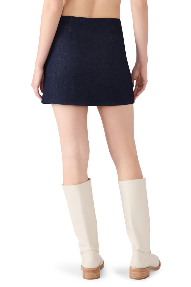 Cindi Denim Miniskirt, Alternate, color, MIDNIGHT BLUE