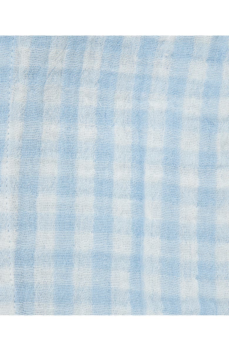 Little Me Check Button-Up Shirt & Shorts Set, Alternate, color, Blue