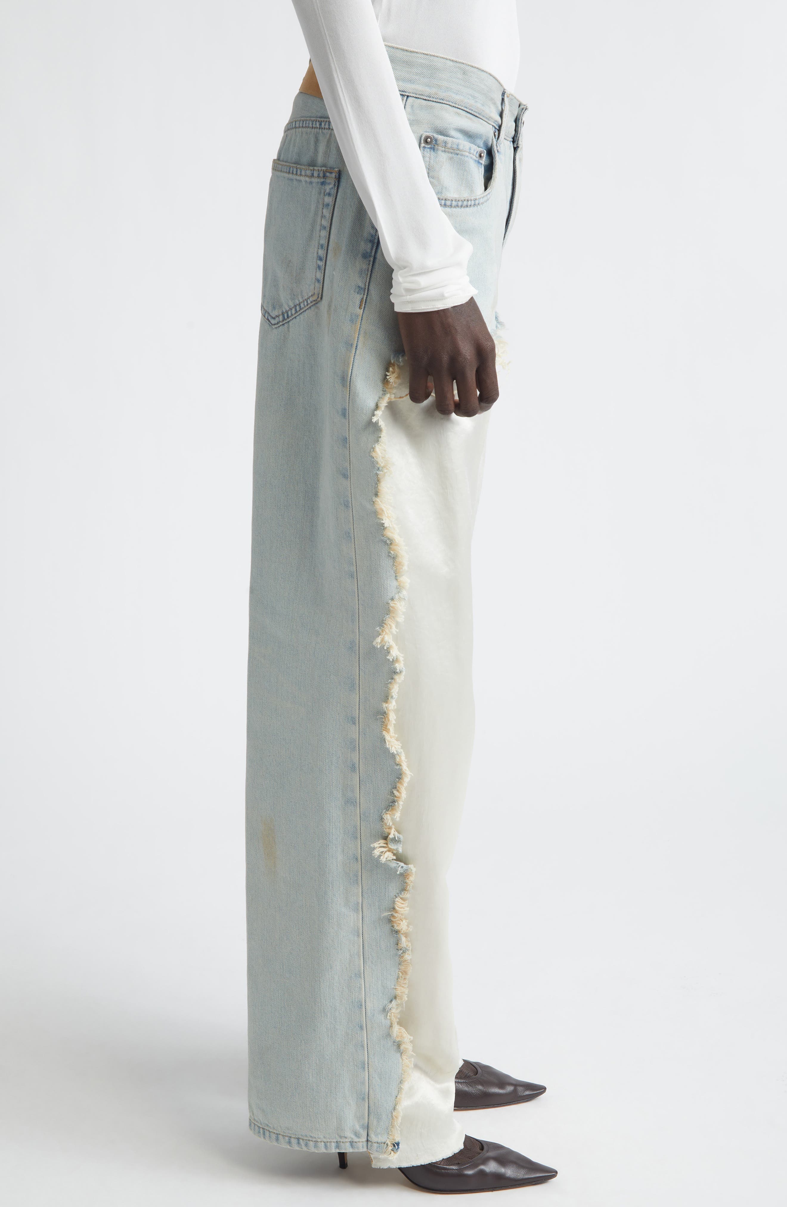 Haikure Bonnie Destroyed Wide Leg Jeans (Women) | Nordstrom