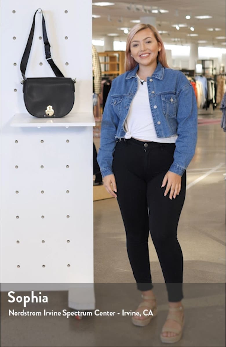 Medium Cavalcade Leather Crossbody Bag, sales video thumbnail