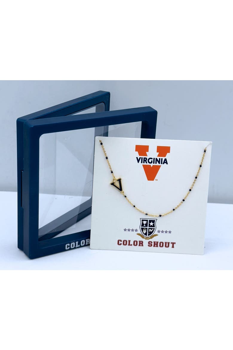 University of Virginia Side Necklace, Alternate, color, Yellow Gold