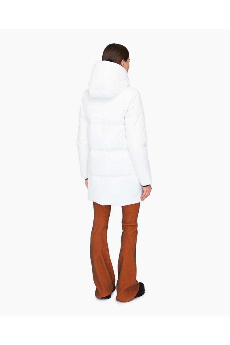 CHLOE | Hooded Down Winter Jacket, Alternate, color, Ivory