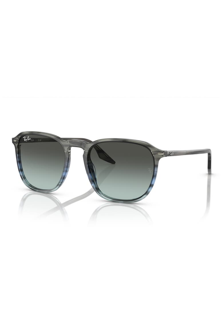 52mm Square Sunglasses, Alternate, color, BLUE