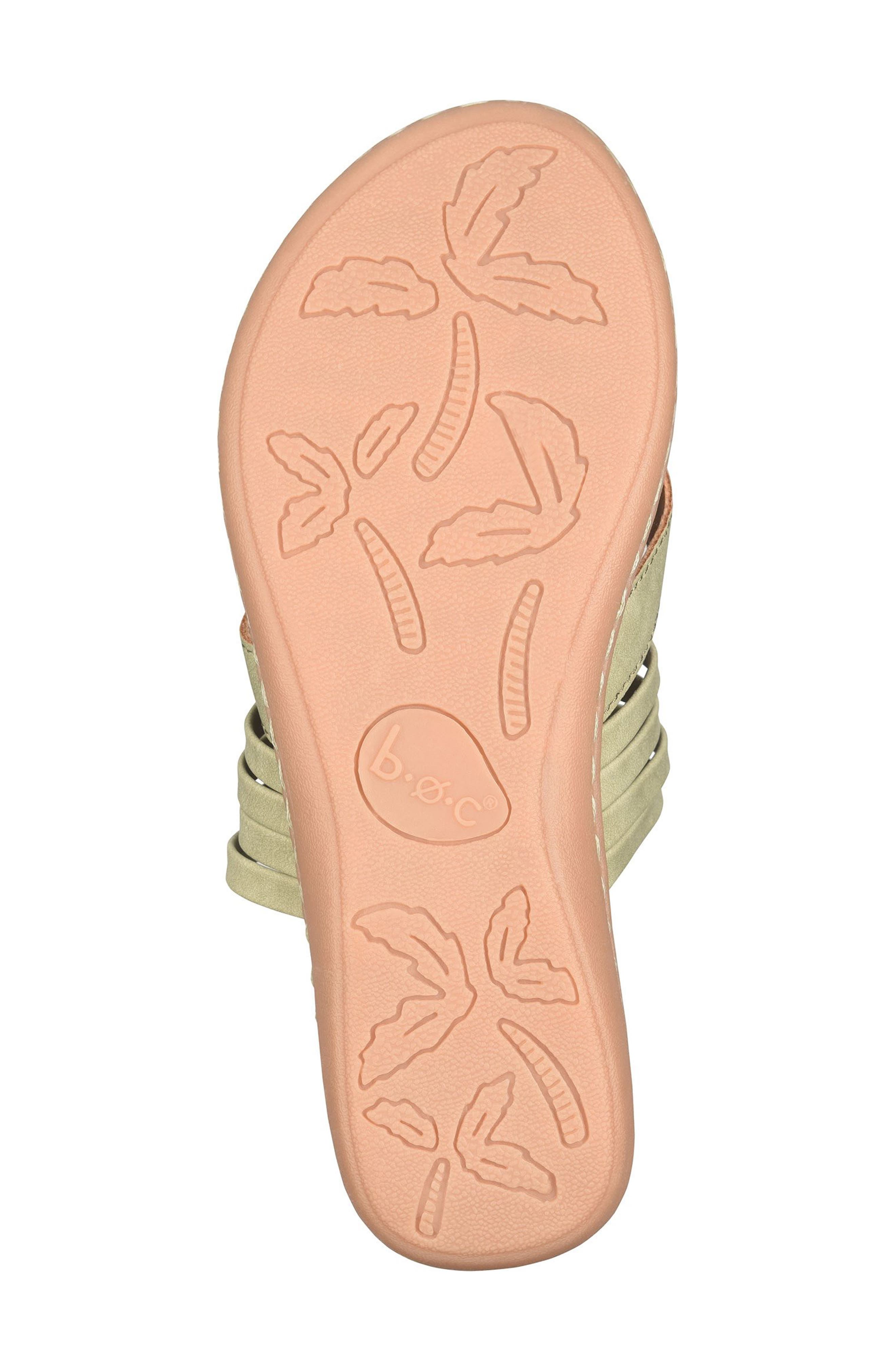 B O C BY BØRN Alisha Toe Loop Sandal, Alternate, color, Light Green Nubuck