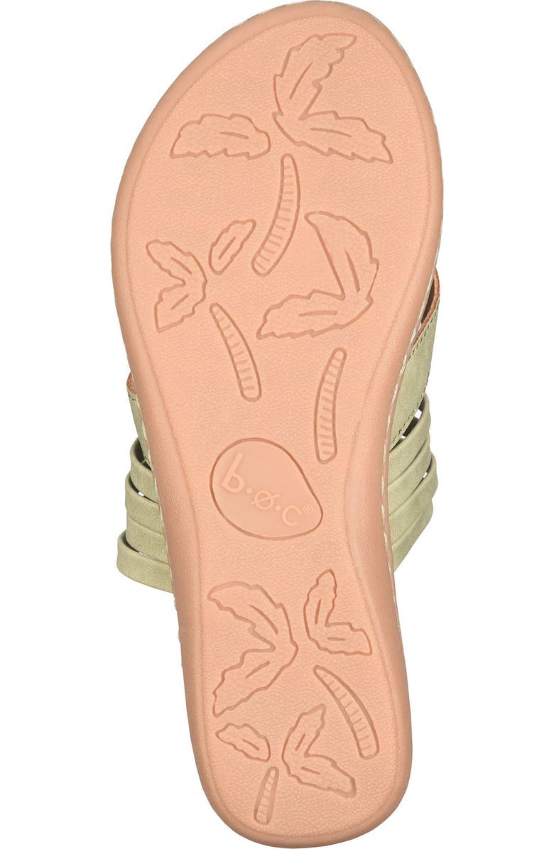 B O C BY BØRN Alisha Toe Loop Sandal, Alternate, color, Light Green Nubuck