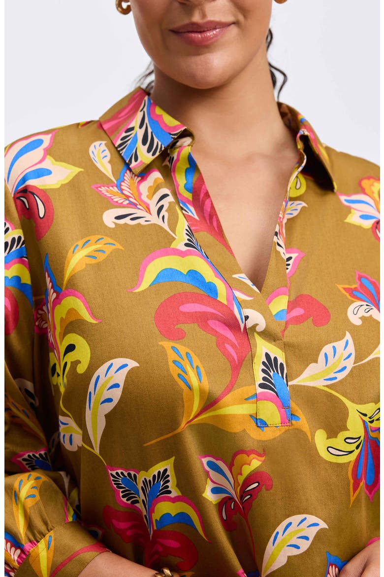 Frankie Floral Wrinkle Resistant Top, Alternate, color, MULTI