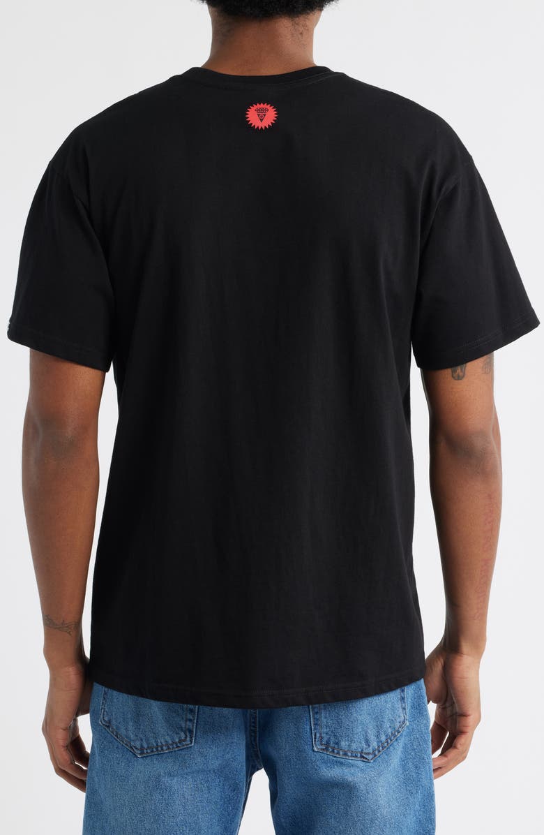 ICECREAM Stickers Graphic T-Shirt, Alternate, color, Black