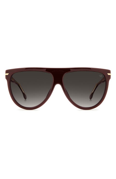 60mm Flat Top Square Sunglasses