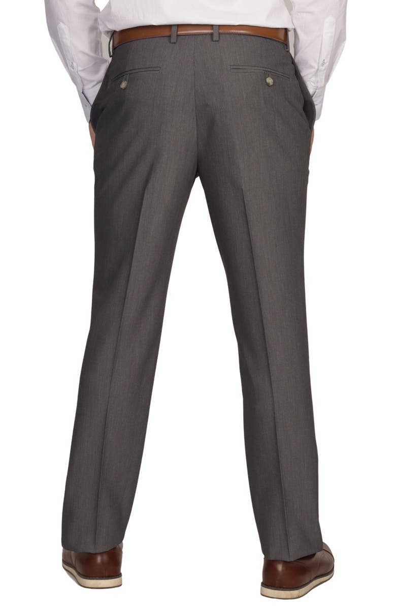 TailorByrd Classic Fit Flat Front Dress Pants, Alternate, color, Charcoal Heather