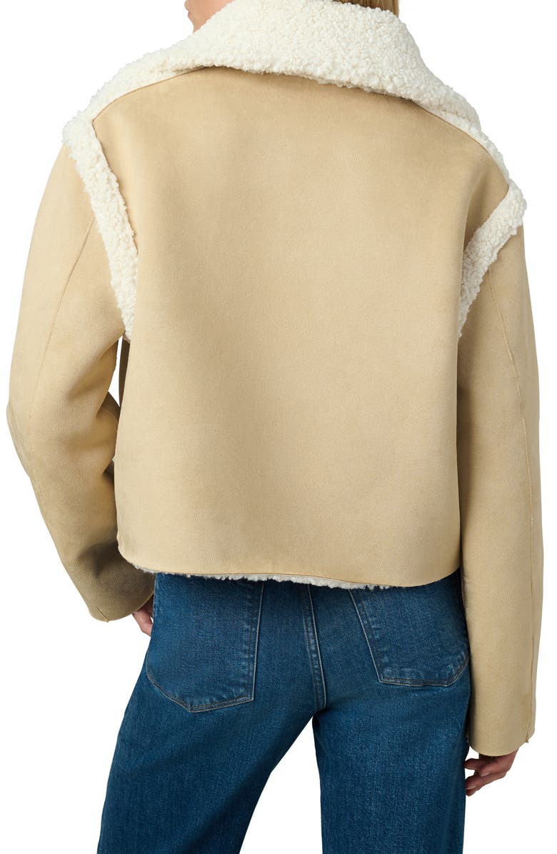 Joe's The Halle Reversible Faux Shearling Jacket, Alternate, color, Almond/ Cream