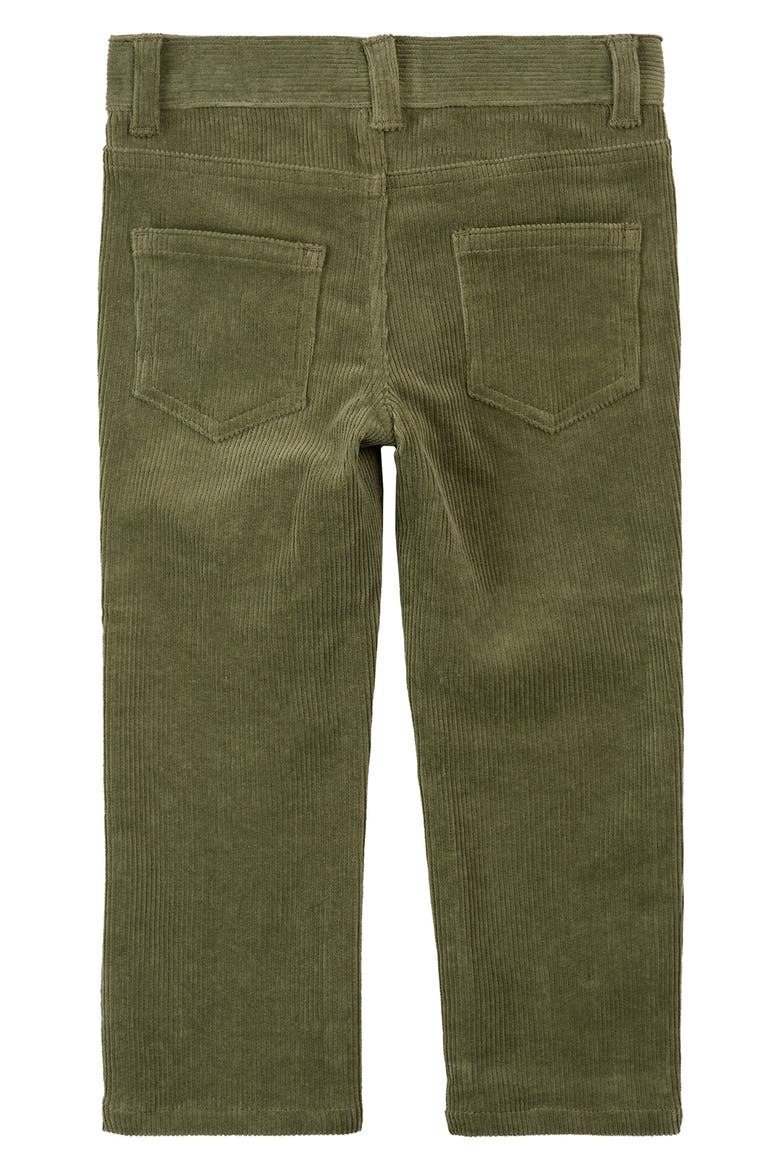 Kids' Stretch Organic Cotton Corduroy Pants, Alternate, color, DUSTY GREEN