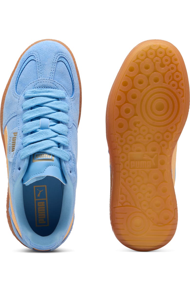 PUMA Palermo Moda Xtra Gum Rubber Sneaker, Alternate, color, Team Light Blue-Almost Apricot