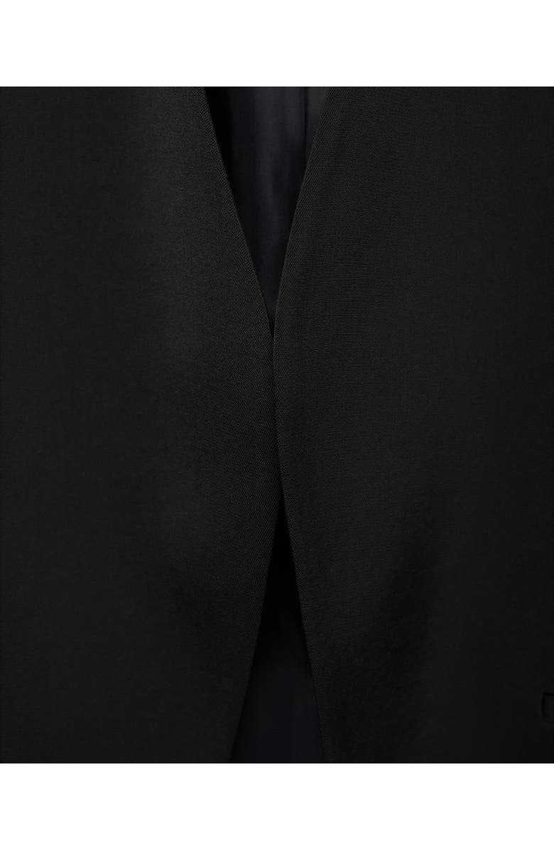 MANGO Double Breasted Suit Jacket, Alternate, color, Black
