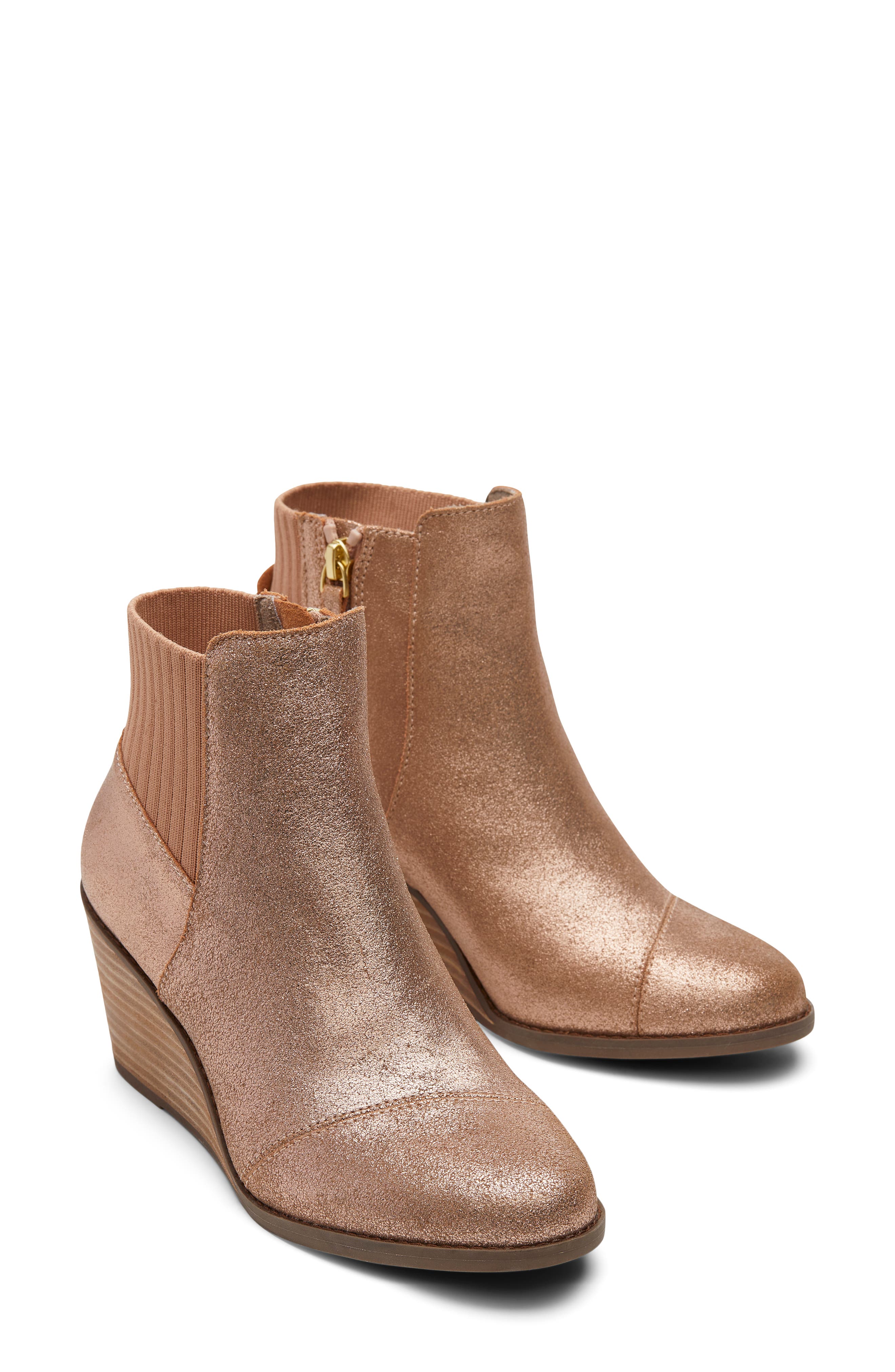 Suede Bootie, Main, color, PINK