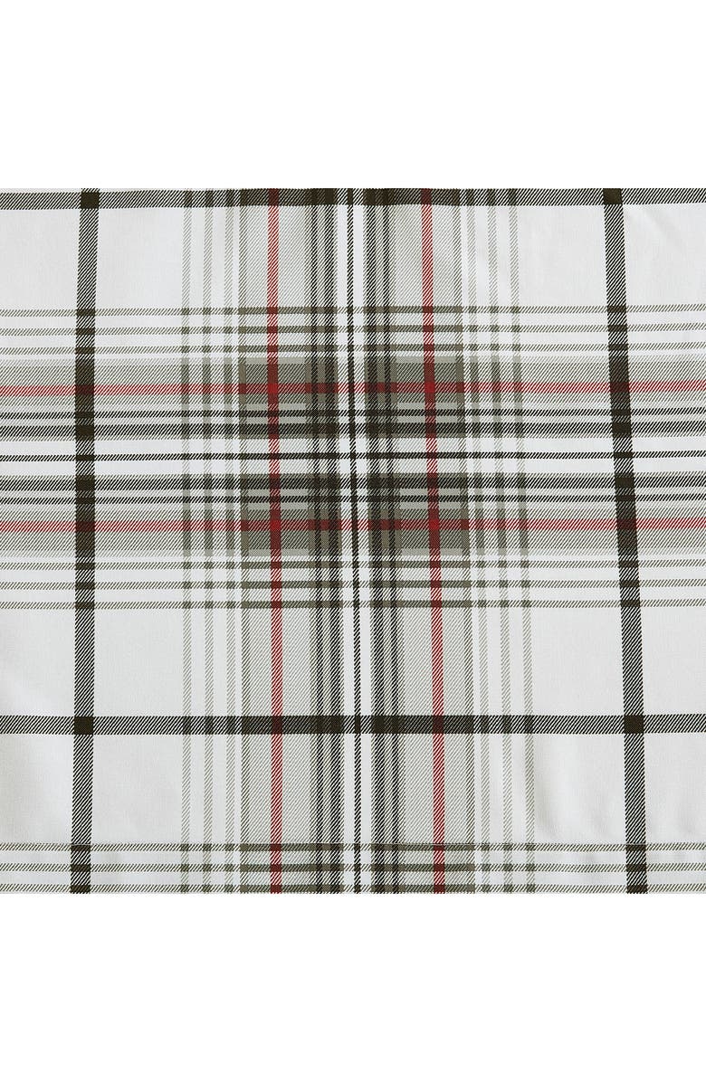Eddie Bauer Alder Plaid Tab Top Valance Curtain, Alternate, color, Grey
