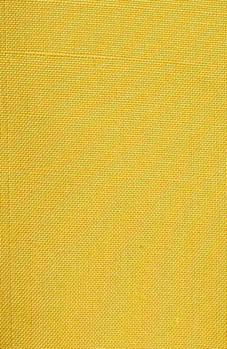 Valentino Contrast Silk Shantung Crop Jacket, Alternate, color, Yellow